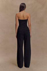 Lindie Straight Leg Suiting Pants - Black